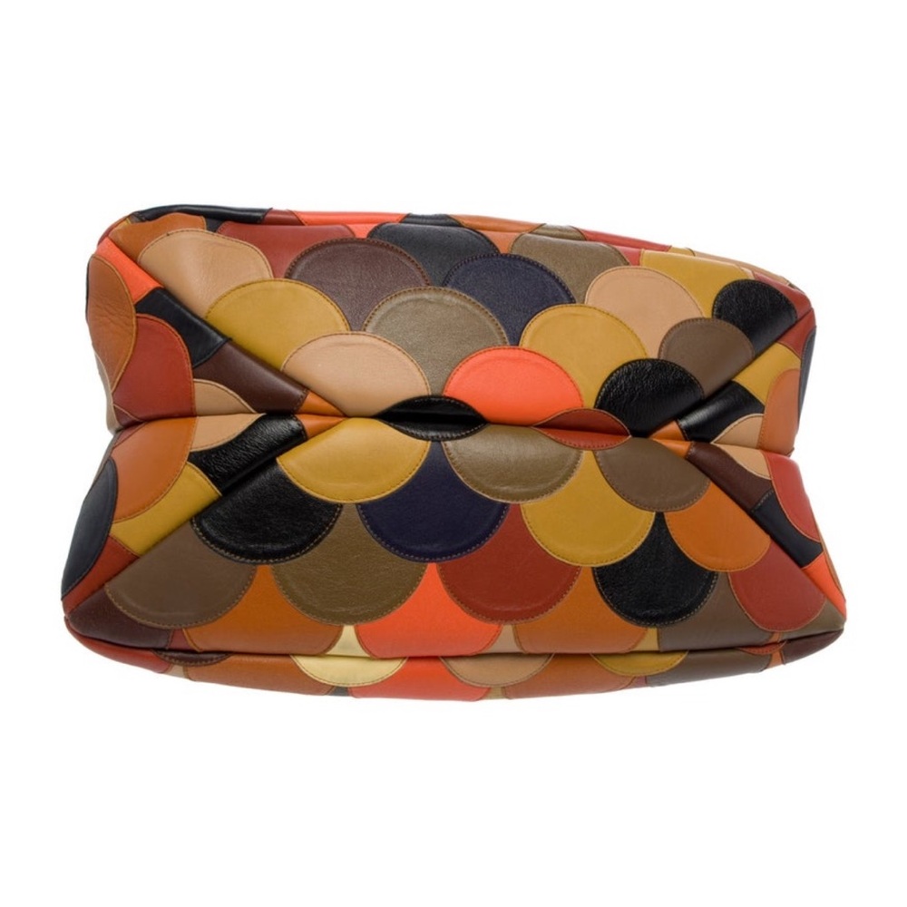 CHLOÉ Juana Colorblock Scallop Patchwork Shoulder Bag - Picture 6 of 9